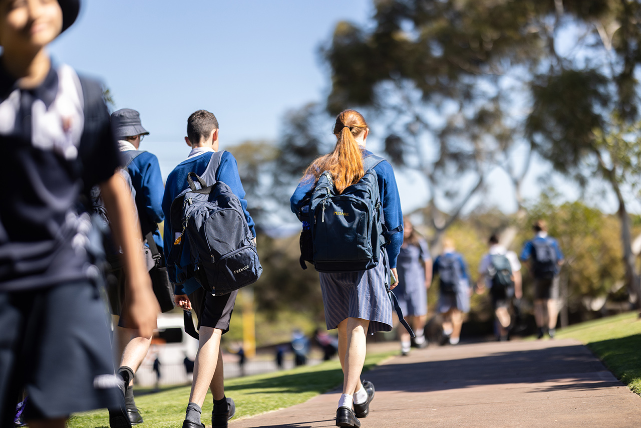 Students walking 
