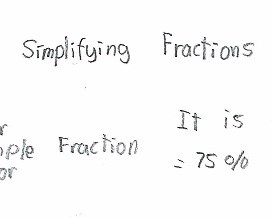 <p>Number and algebra: Simplifying fractions</p>