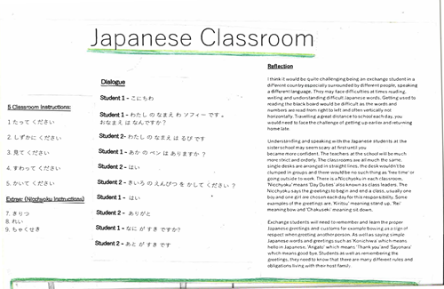 <p>Japanese classroom</p>