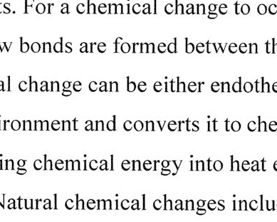 <p>Chemical change</p>